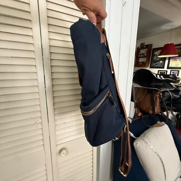 Calvin Klein Navy and Tan Backpack main image 8